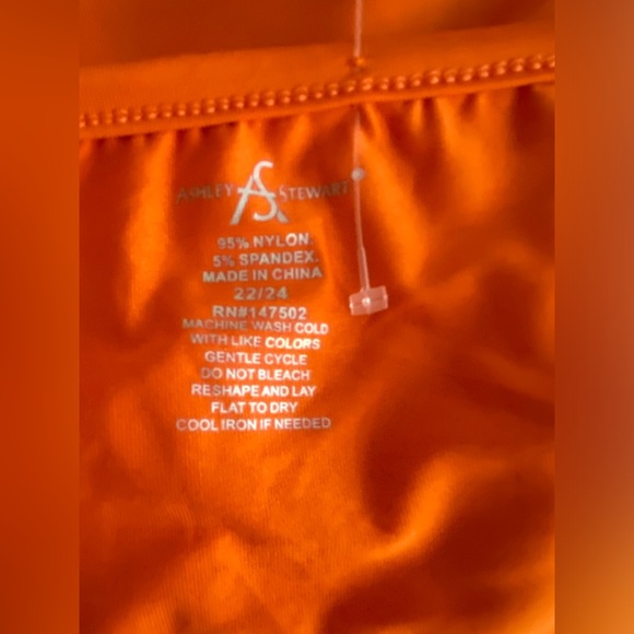 Ashley Stewart Orange Tank Top Adjustable Straps NWOT Size 22/24 SKU0059 - Picture 4 of 5